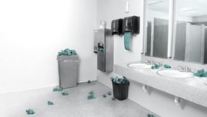 Dirty bathroom